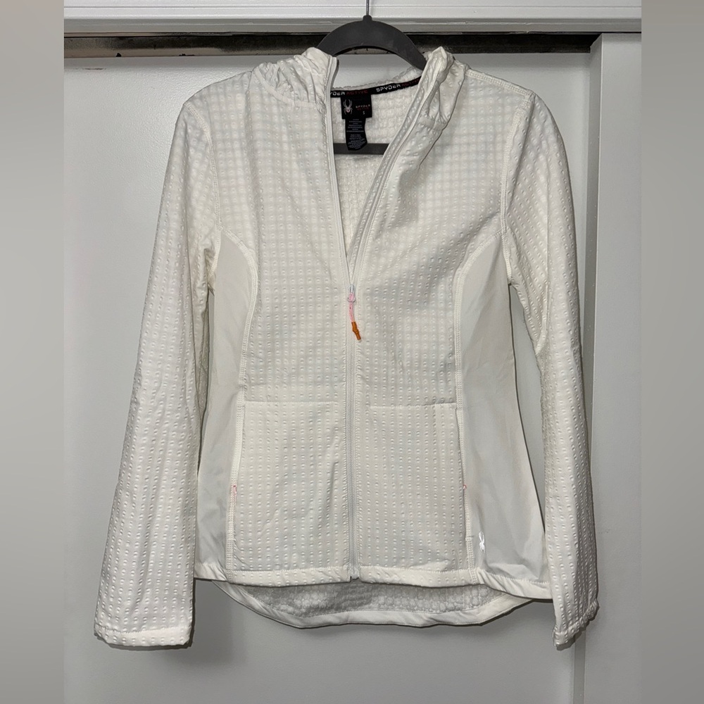 Spyder Women's Textured White Ski Jacket